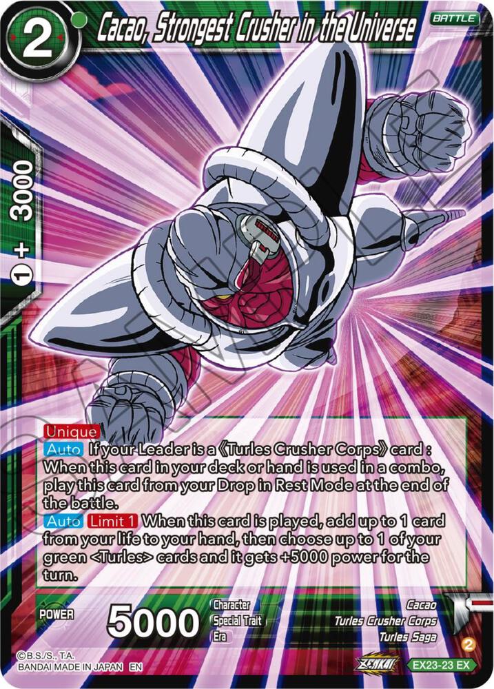 Cacao, Strongest Crusher in the Universe - Expansion Deck Box Set 23: Premium Anniversary Box 2023 - Near Mint