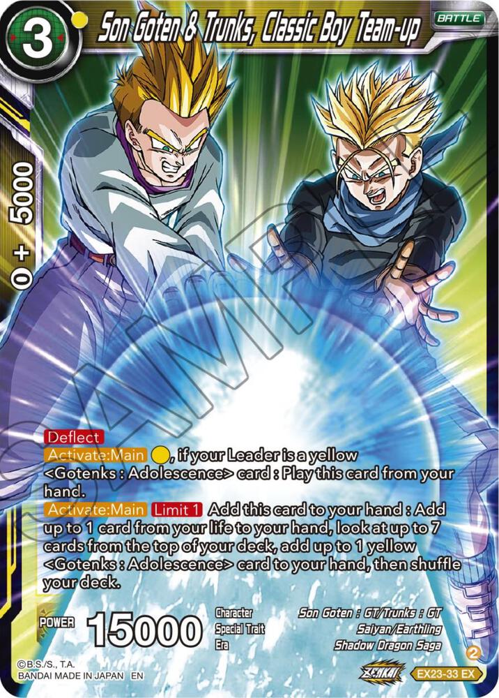 Son Goten & Trunks, klassisches Jungen-Team-up - Erweiterungs-Deckbox-Set 23: Premium Anniversary Box 2023 - Near Mint