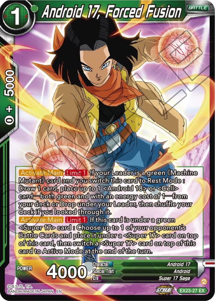 Android 17, Forced Fusion - Expansion Deck Box Set 23: Premium Anniversary Box 2023 - Near Mint