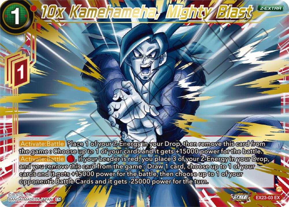10x Kamehameha, Mighty Blast - Expansion Deck Box Set 23: Premium Anniversary Box 2023 - Near Mint