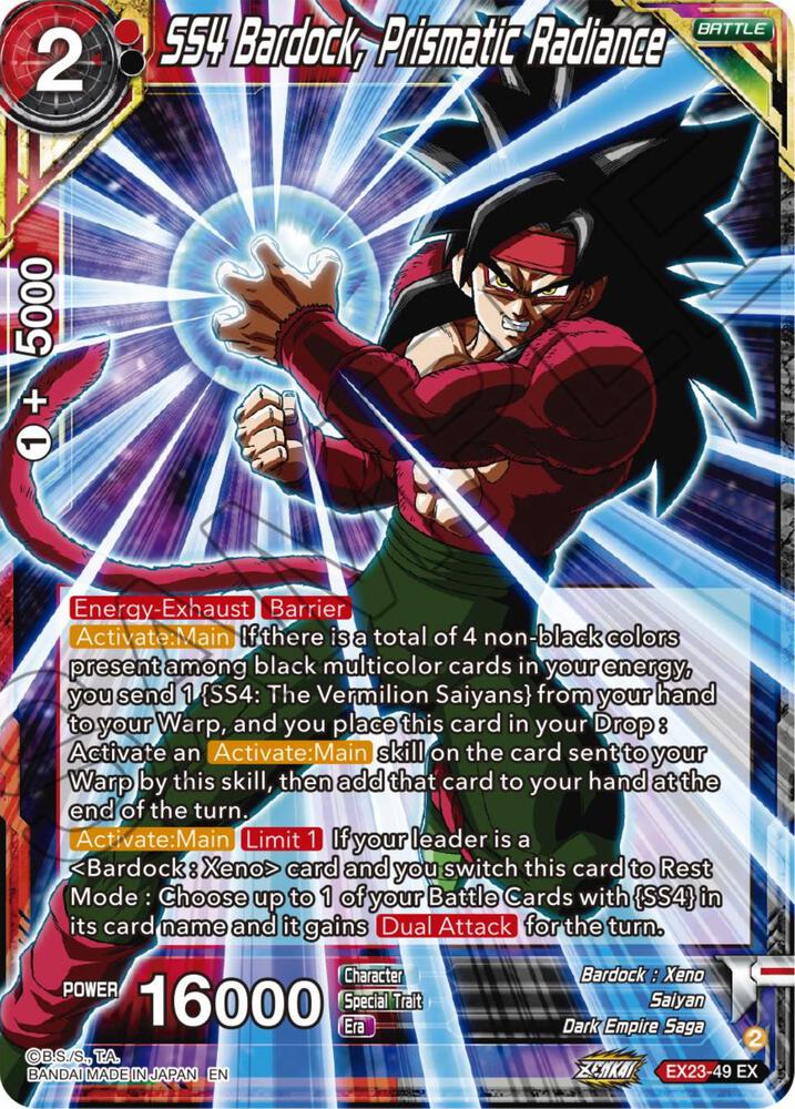 SS4 Bardock, Prismatic Radiance - Erweiterungs-Deckbox-Set 23: Premium Anniversary Box 2023 - Nahezu neuwertig
