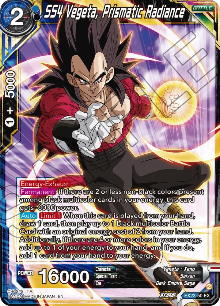 SS4 Vegeta, Prismatic Radiance - Expansion Deck Box Set 23: Premium Anniversary Box 2023 - Near Mint