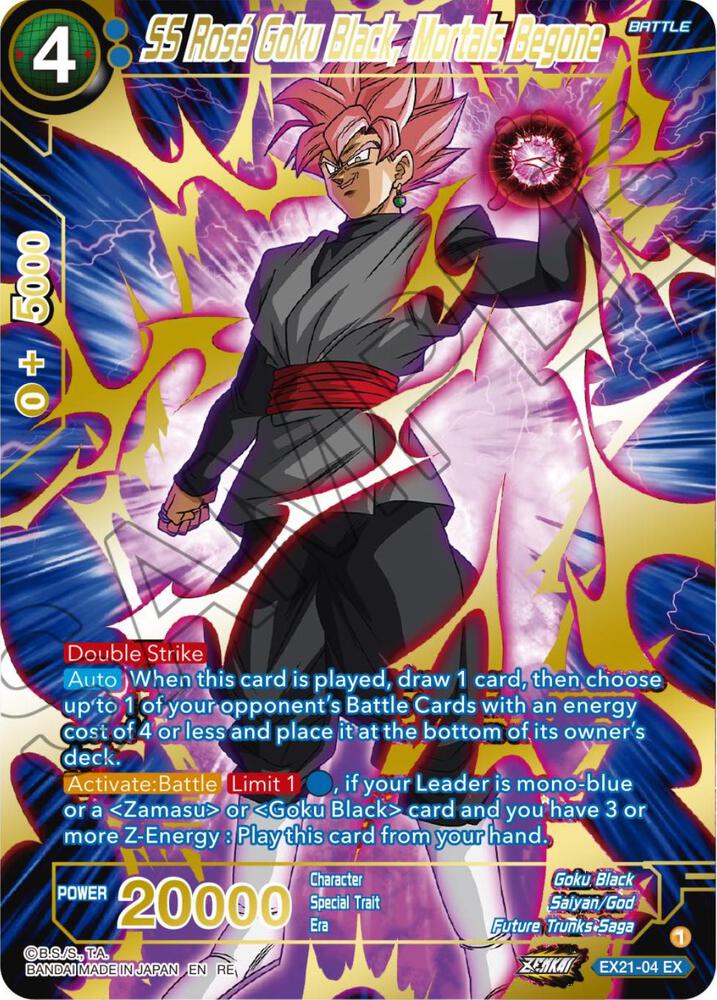 SS Rose Goku Black, Sterbliche, verschwindet (Alternate Art) - Erweiterungs-Deckbox-Set 23: Premium Anniversary Box 2023 - Near Mint
