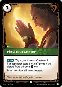 Find Your Center - Origins - Near Mint