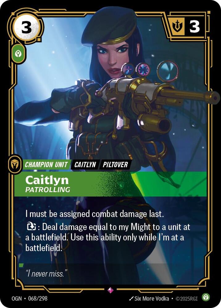 Caitlyn - Patrolling - Origins - Near Mint