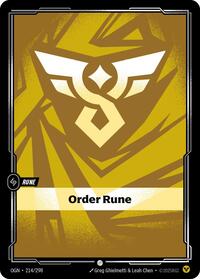 Order Rune - Origins - Near Mint