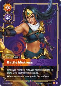 Sivir, Battle Mistress - Spiritforged - Near Mint