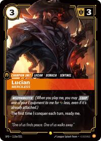 Lucian, Merciless (Alternate Art) - Spiritforged - Near Mint