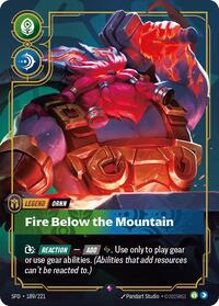 Ornn, Fire Below the Mountain - Spiritforged - Near Mint