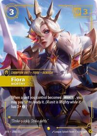 Fiora, Worthy (Alternate Art) - Spiritforged - Near Mint