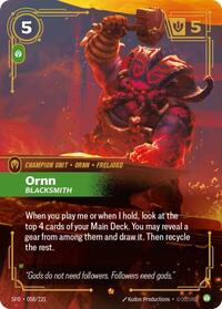 Ornn, Blacksmith - Spiritforged - Near Mint