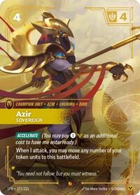 Azir, Sovereign - Spiritforged - Near Mint