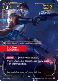 Lucian, Gunslinger (Alternate Art) - Spiritforged - Near Mint