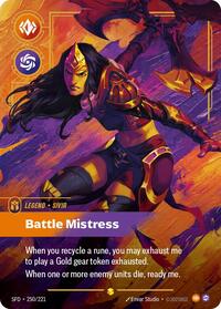 Sivir, Battle Mistress (Overnumbered) - Spiritforged - Near Mint