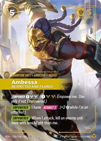 Ambessa - Respected and Feared - Vendetta - Near Mint