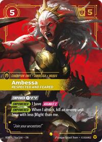 Ambessa - Respected and Feared (Alternate Art) - Vendetta - Near Mint