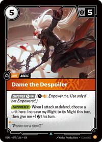 Dame the Despoiler - Vendetta - Casi nuevo