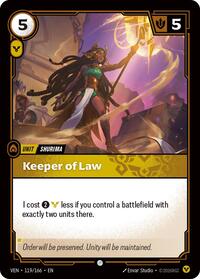 Keeper of Law - Vendetta - Near Mint