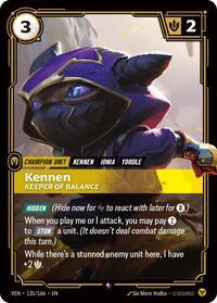 Kennen - Keeper of Balance - Vendetta - Near Mint