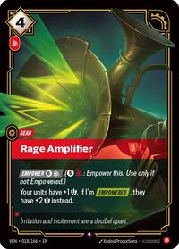 Rage Amplifier - Vendetta - Near Mint
