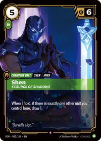 Shen - Scourge of Shadows - Vendetta - Near Mint