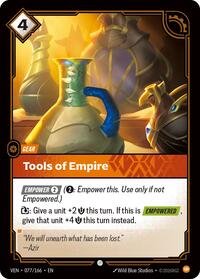 Tools of Empire - Vendetta - Comme neuf