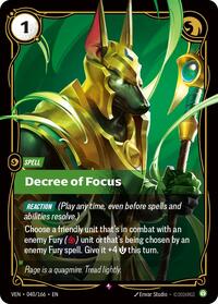 Decree of Focus - Vendetta - Nahezu neuwertig