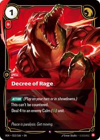 Decree of Rage - Vendetta - Nahezu neuwertig