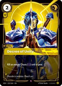 Decree of Unity - Vendetta - Near Mint