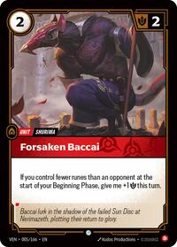 Forsaken Baccai - Vendetta - Near Mint