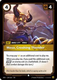Masa, Crashing Thunder - Vendetta - Near Mint