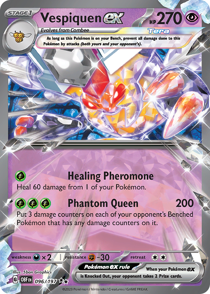 Vespiquen ex - Obsidian Flames - Near Mint