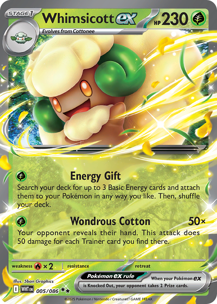 Whimsicott ex - White Flare - Comme neuf