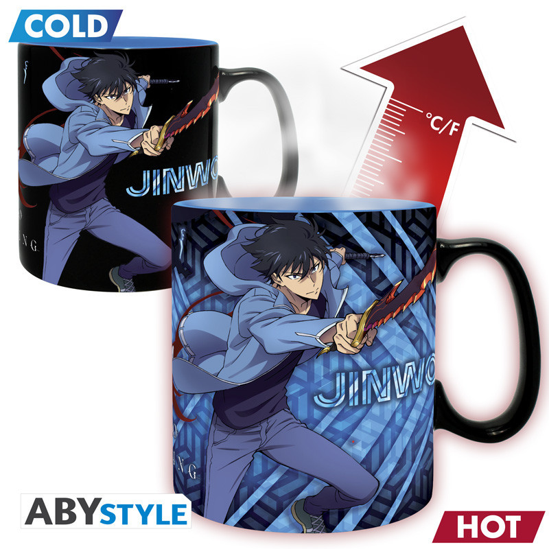 Caneca Termossensível Solo Leveling Jinwoo & Igris 460 ml ABYstyle