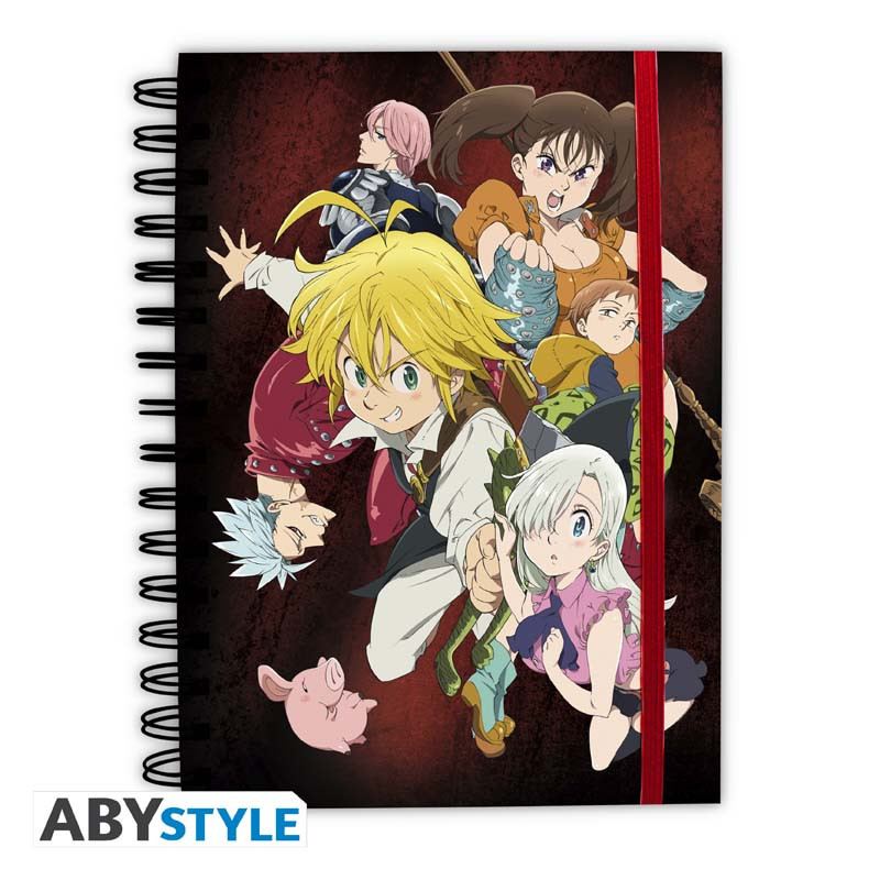 Caderno A5 The Seven Deadly Sins Meliodas and the Sins ABYstyle
