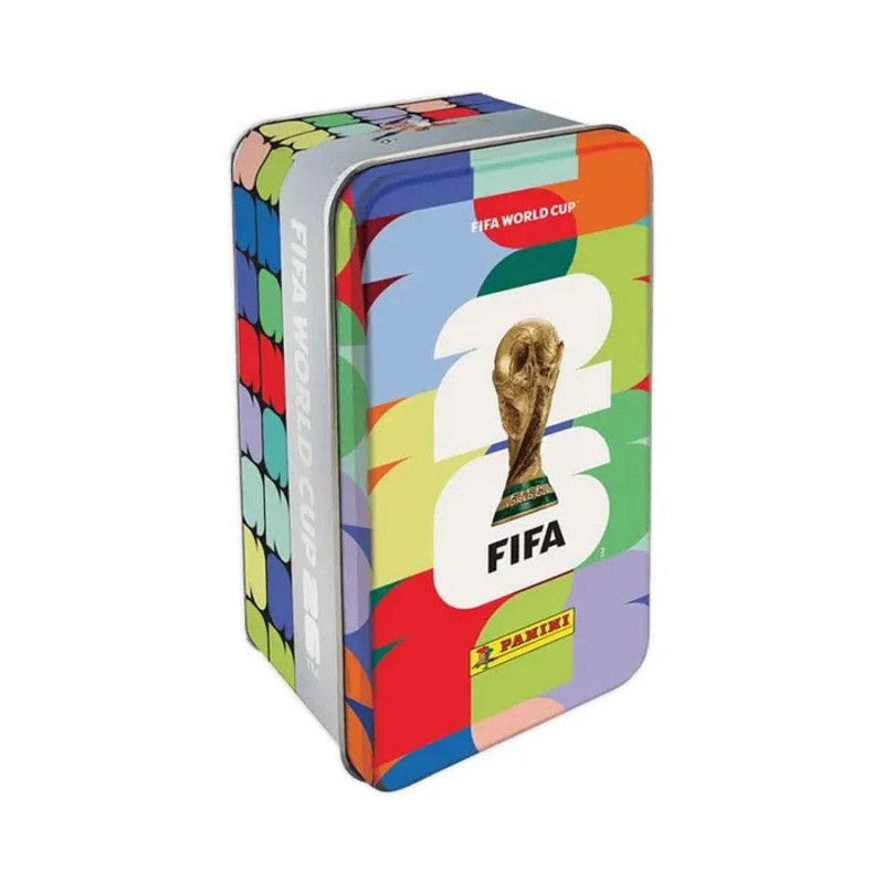 SCATOLA IN LATTA FIFA FIGURINE WORLD CUP 26