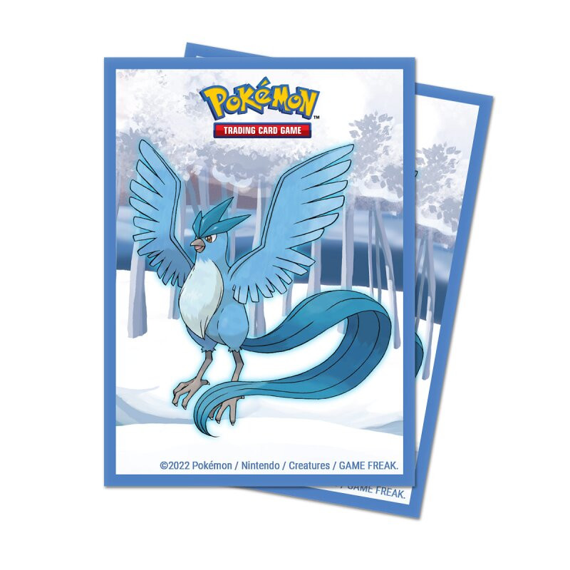 Pokémon Deck Protector Sleeves Frosted Forest Articuno 65 Unidades Ultra PRO