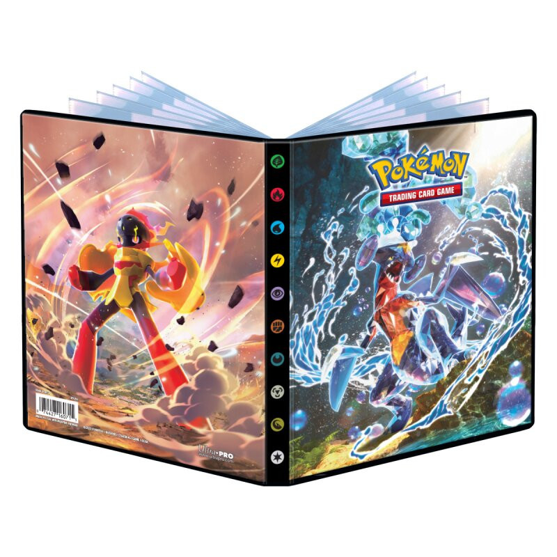 Pokémon TCG 4-Pocket Portfolio Scarlet & Violet Paradox Rift Garchomp and Armarouge Ultra Pro