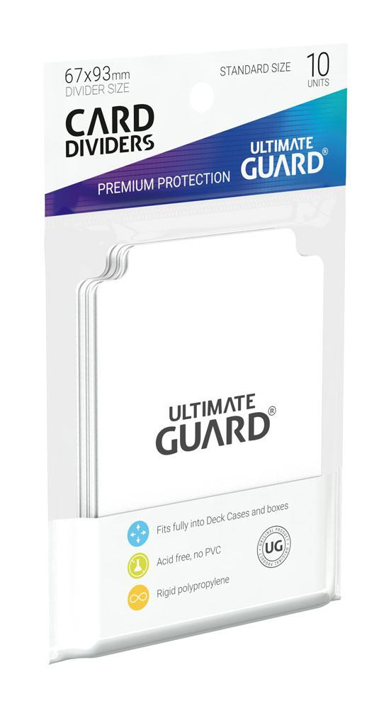 Divisórias para Cartas Ultimate Guard Standard Size Brancas (Pack 10)