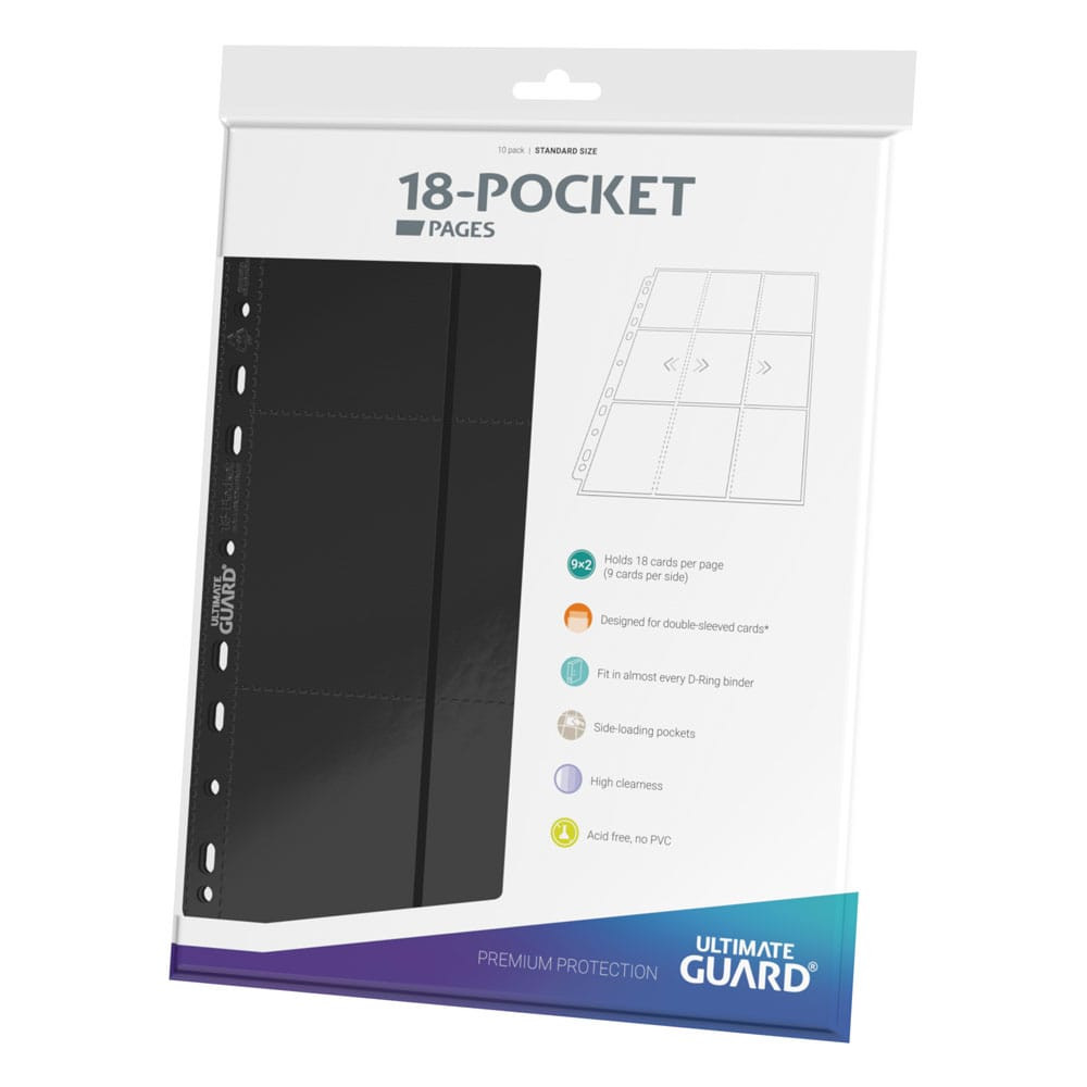 Páginas para Álbum 18-Pocket Side-Loading Black Ultimate Guard