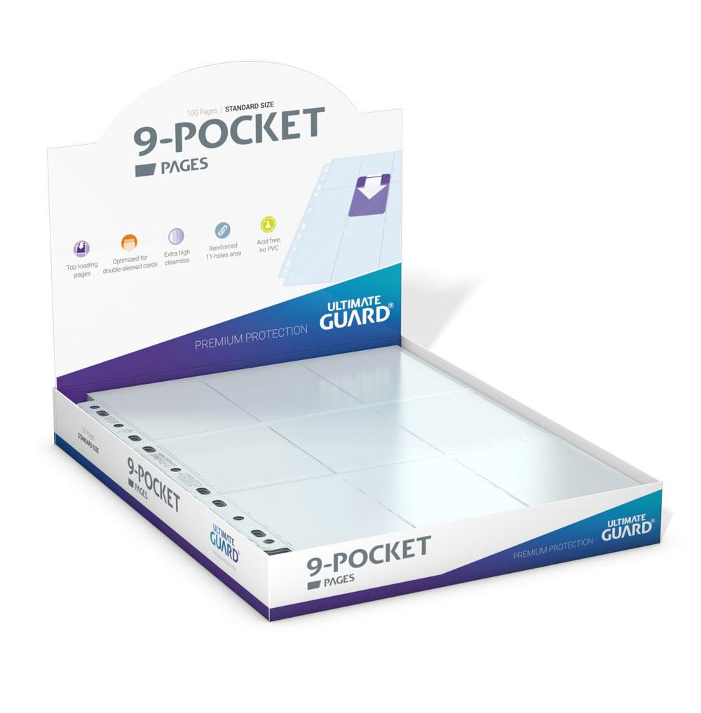Páginas para Binder 9-Pocket Top-Loading Transparent Ultimate Guard