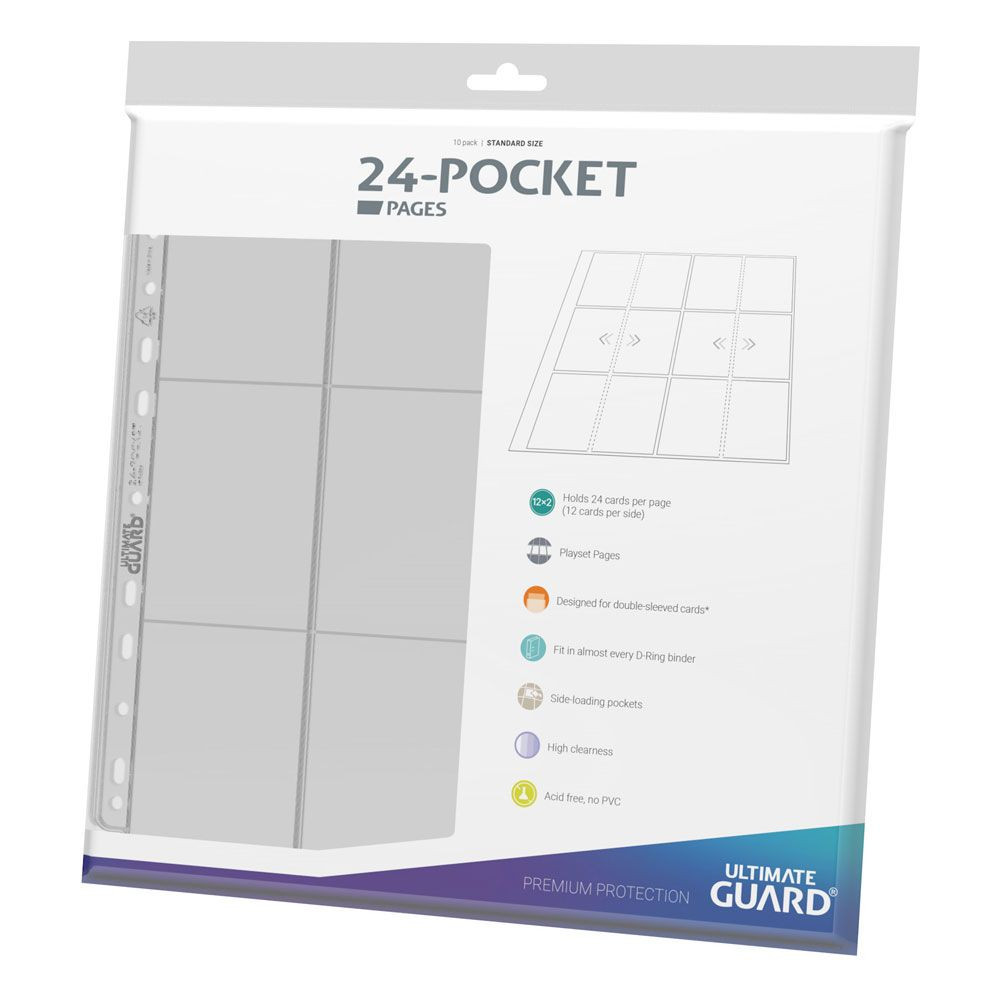 Páginas para Álbum TCG Ultimate Guard 24-Pocket QuadRow Side-Loading Transparent (10)