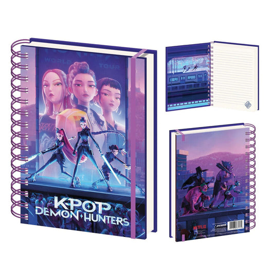 Caderno A5 KPop Demon Hunters